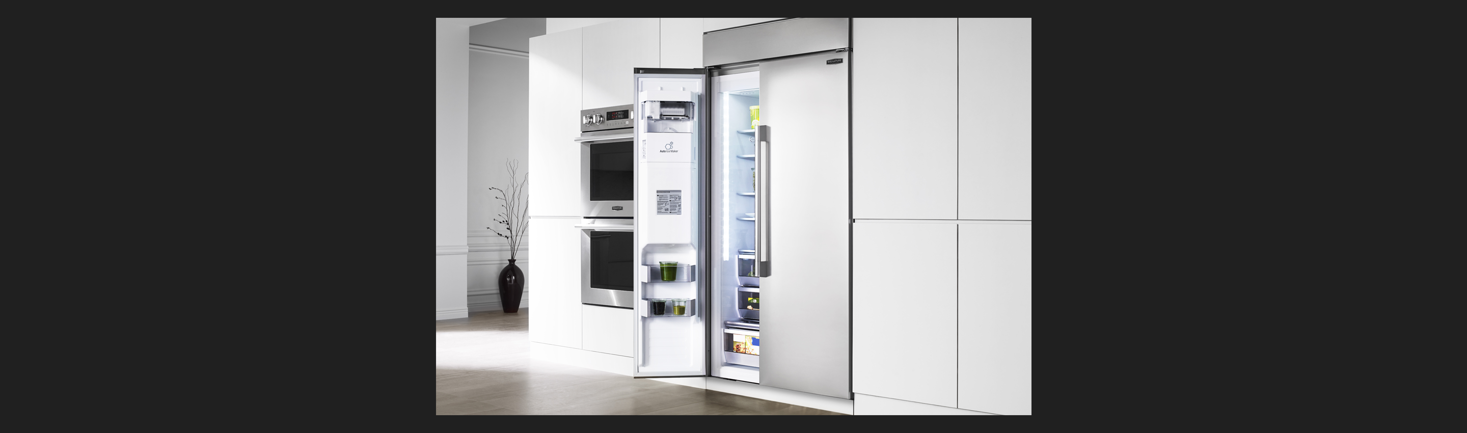 46" Built-in Side-by-Side Refrigerator and Freezer 46" Built-in Side-by-Side Refrigerator and Freezer