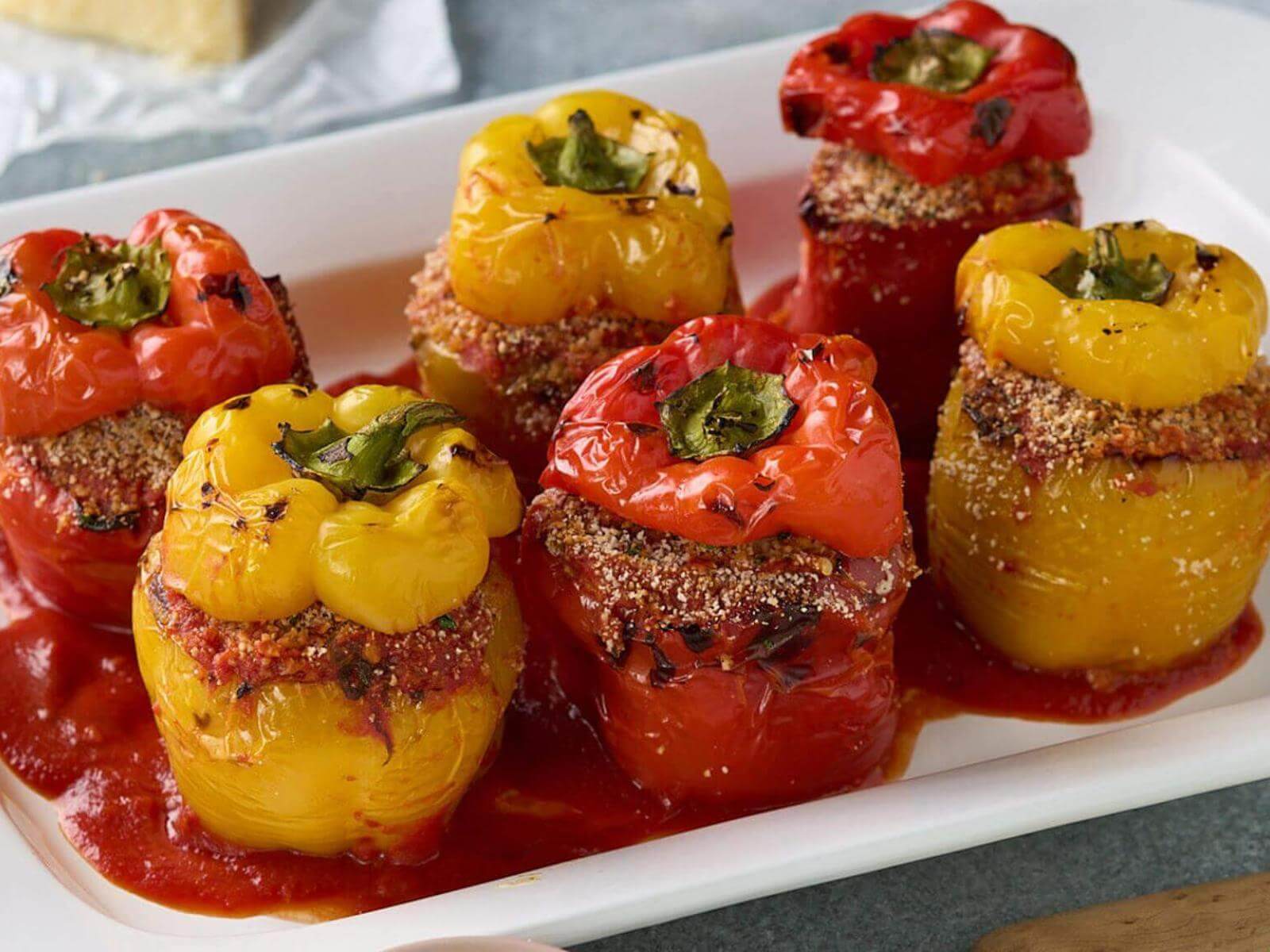 Meatball Stuffed Peppers